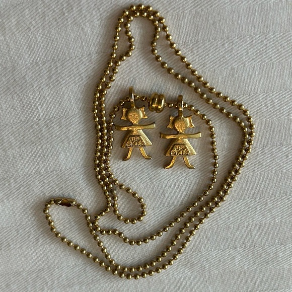 Vintage K.I.S. Gold Brats Charms Necklace - Picture 3 of 9